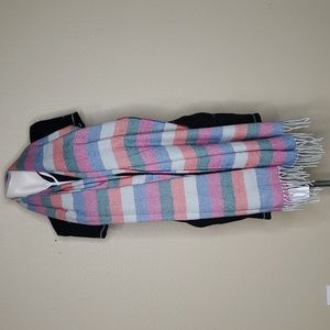 NWT J. Crew Womens Acrylic Plaid One Size Scarf Winter Warm Preppy Colorblock